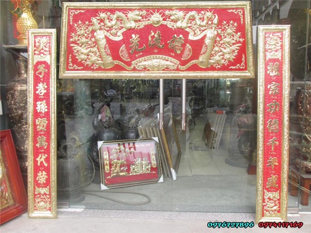 Bộ hoành phi câu đối bằng đồng giá rẻ chất lượng