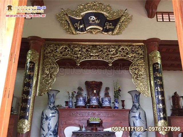 Hoành phi câu đối giá rẻ tại xưởng sản xuất, bộ cuốn thư câu đối 1m97