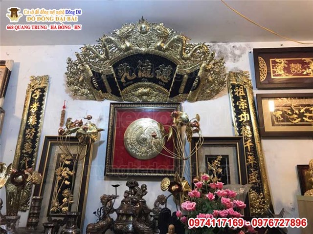 Giá bán bộ hoành phi câu đối bằng đồng rẻ đẹp