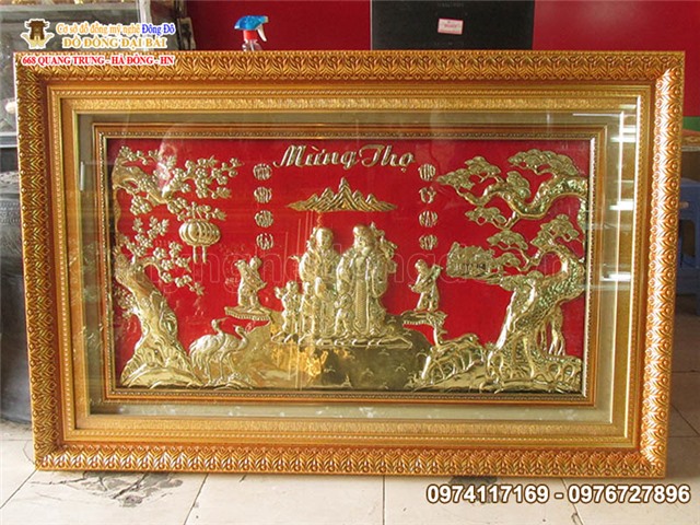 Mẫu tranh mừng thọ đẹp nhất giá rẻ 2018