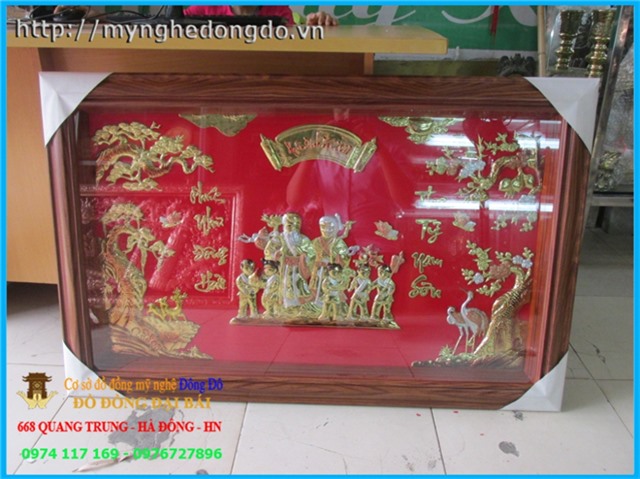 Tranh mừng thọ giá rẻ khổ 70x100