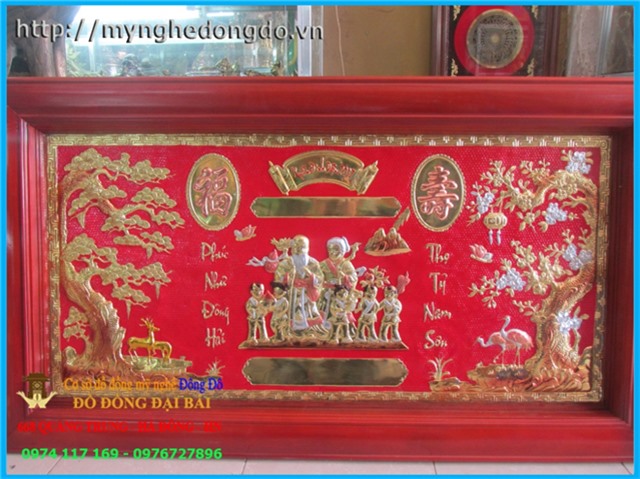 Tranh mừng thọ cho cả ông bà mẫu đẹp giá rẻ