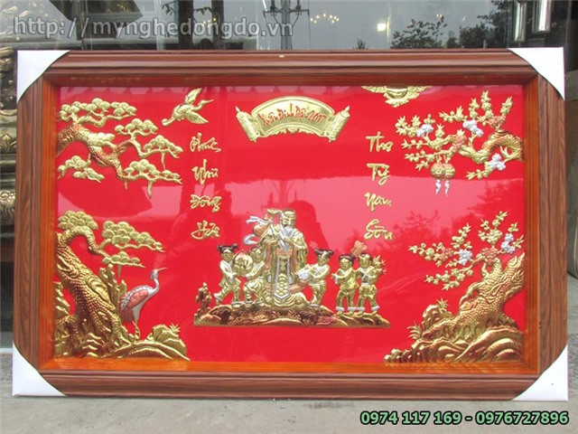 Xưởng làm tranh mừng thọ, bán tranh mừng thọ Ông bà giá rẻ tại xưởng sản xuất