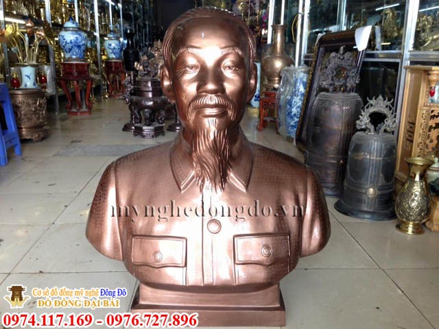 Tượng bác hồ bằng đồng cao 30 40 50 60 70 80 cm
