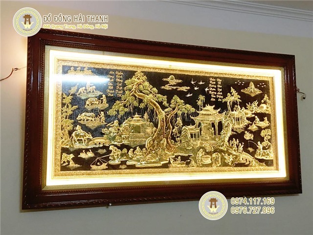 Tranh đồng quê bằng đồng giá rẻ