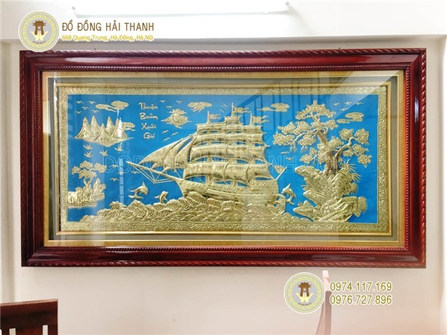 Tranh thuận buồm xuôi gió bằng đồng giá rẻ