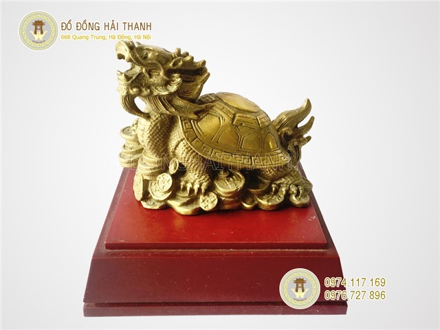 Tượng rùa đầu rồng bằng đồng