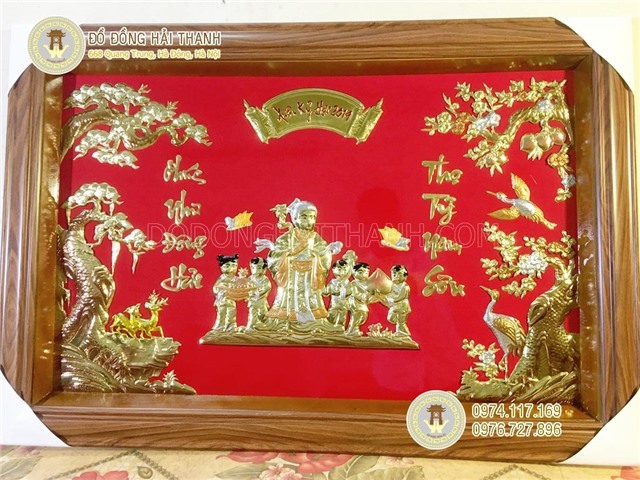 Tranh đồng mừng thọ, tranh mừng thọ cụ bà