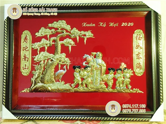 Tranh mừng thọ ông 2020 giá rẻ dưới 1 triệu