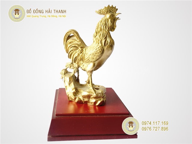 Tượng gà bằng đồng