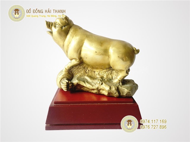 Tượng lợn, tượng con lợn bằng đồng, tượng heo đồng