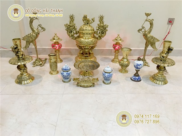 Bộ đỉnh lư đồng Dapha Đại Phát