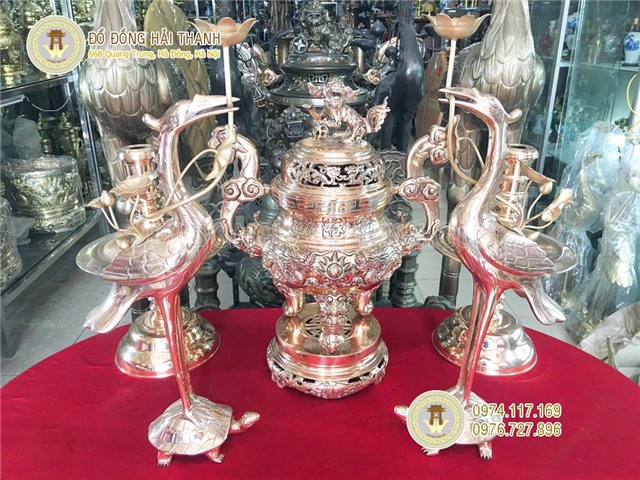 Bộ ngũ sự đỉnh đồng giá rẻ chất lượng bằng đồng đỏ