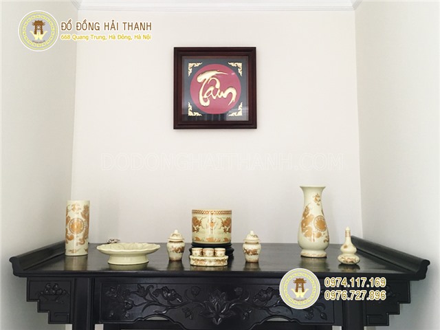 Tranh chữ Tâm bằng đồng, Món quà ý nghĩa