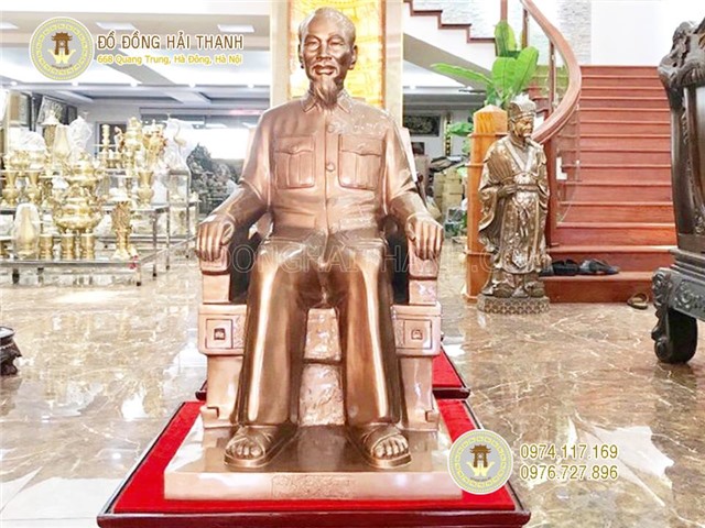 Tượng bác hồ ngôi cao 1m