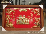 Tranh mừng thọ bằng đồng, quà mừng thọ tân gia, chúc thọ Ông bà