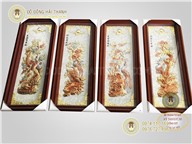 Tranh đồng tứ quý treo phòng khách