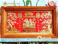 Tranh mừng thọ ông bà bằng đồng liền mê